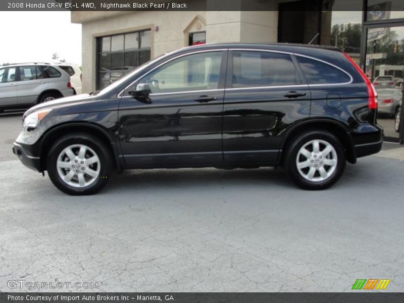 Nighthawk Black Pearl / Black 2008 Honda CR-V EX-L 4WD