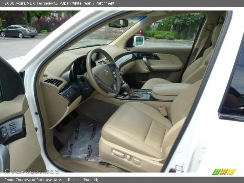 Aspen White Pearl / Parchment 2008 Acura MDX Technology
