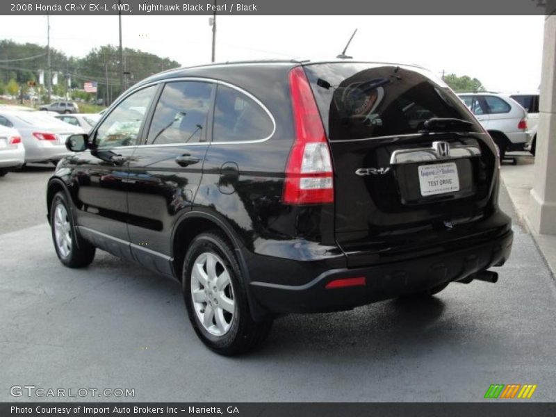 Nighthawk Black Pearl / Black 2008 Honda CR-V EX-L 4WD