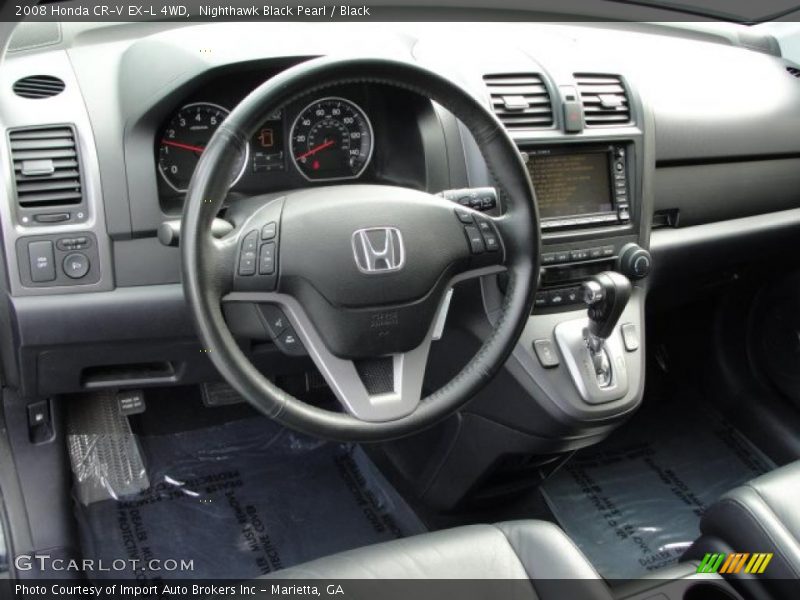 Nighthawk Black Pearl / Black 2008 Honda CR-V EX-L 4WD