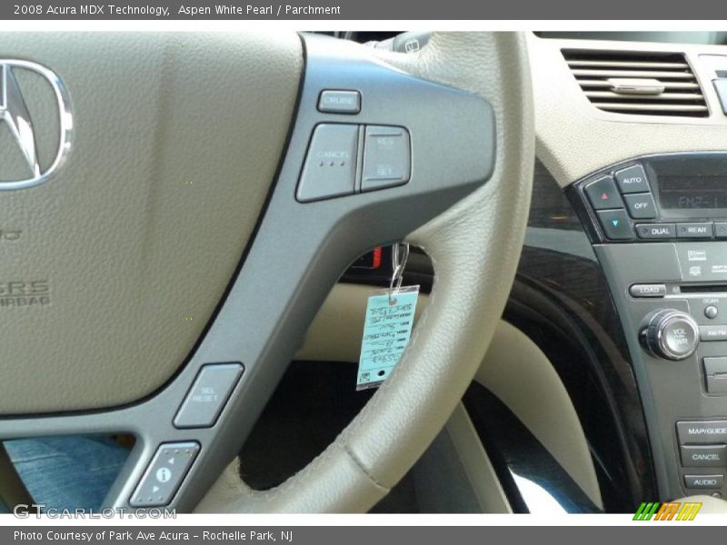 Aspen White Pearl / Parchment 2008 Acura MDX Technology