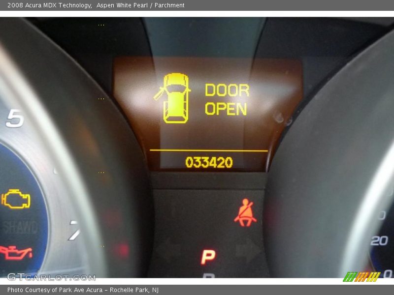 Aspen White Pearl / Parchment 2008 Acura MDX Technology