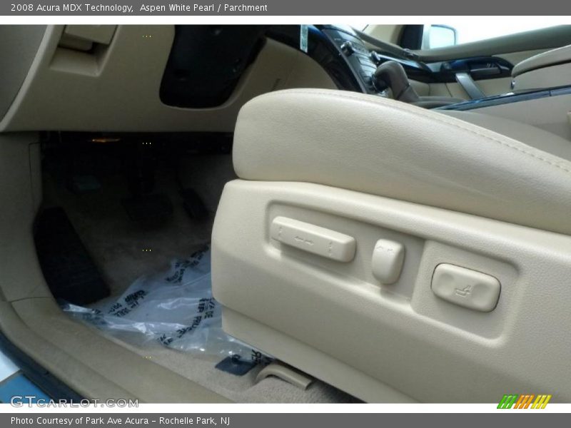Aspen White Pearl / Parchment 2008 Acura MDX Technology