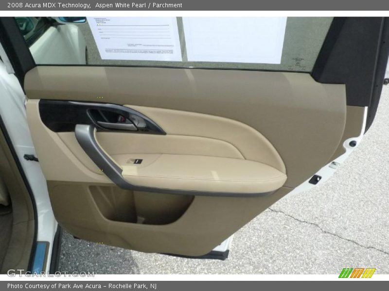 Aspen White Pearl / Parchment 2008 Acura MDX Technology