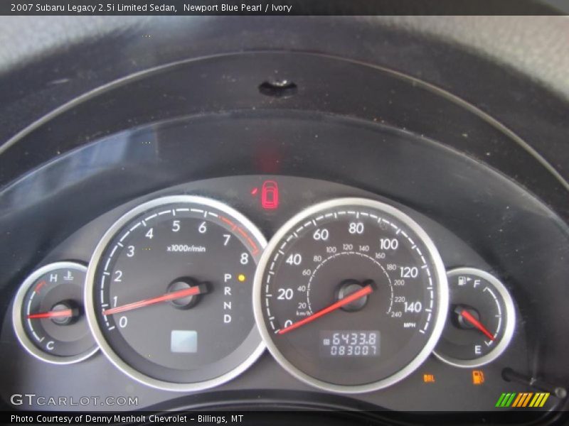  2007 Legacy 2.5i Limited Sedan 2.5i Limited Sedan Gauges