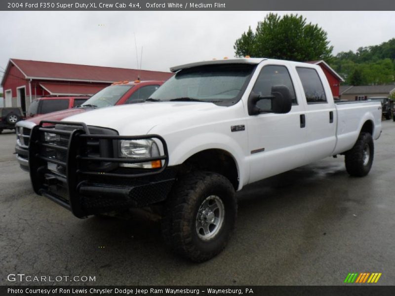 Oxford White / Medium Flint 2004 Ford F350 Super Duty XL Crew Cab 4x4