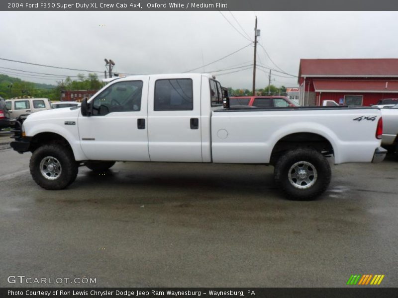 Oxford White / Medium Flint 2004 Ford F350 Super Duty XL Crew Cab 4x4