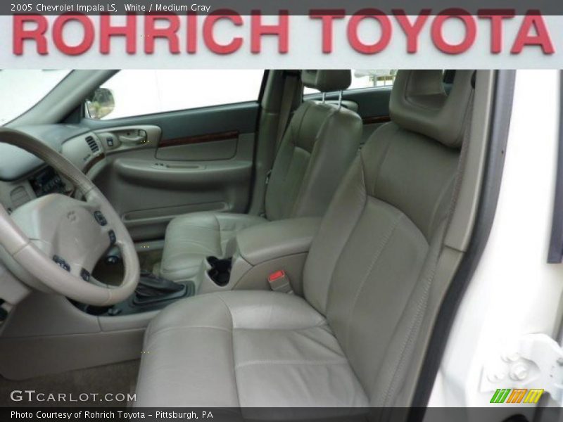 White / Medium Gray 2005 Chevrolet Impala LS