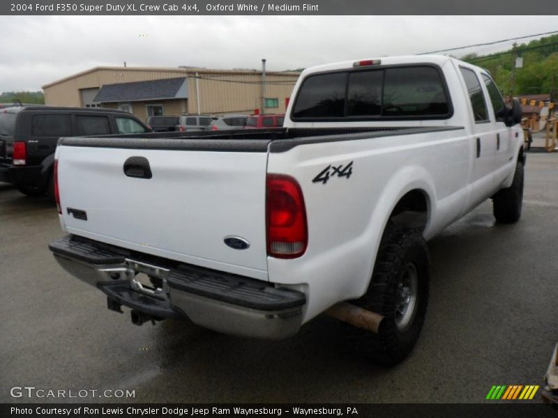 Oxford White / Medium Flint 2004 Ford F350 Super Duty XL Crew Cab 4x4