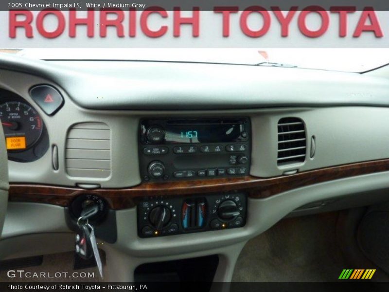 White / Medium Gray 2005 Chevrolet Impala LS