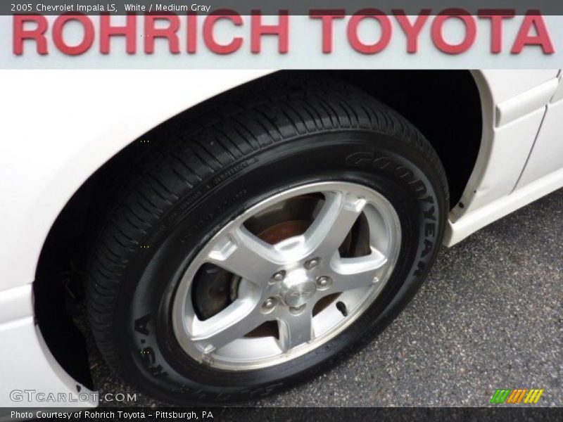 White / Medium Gray 2005 Chevrolet Impala LS