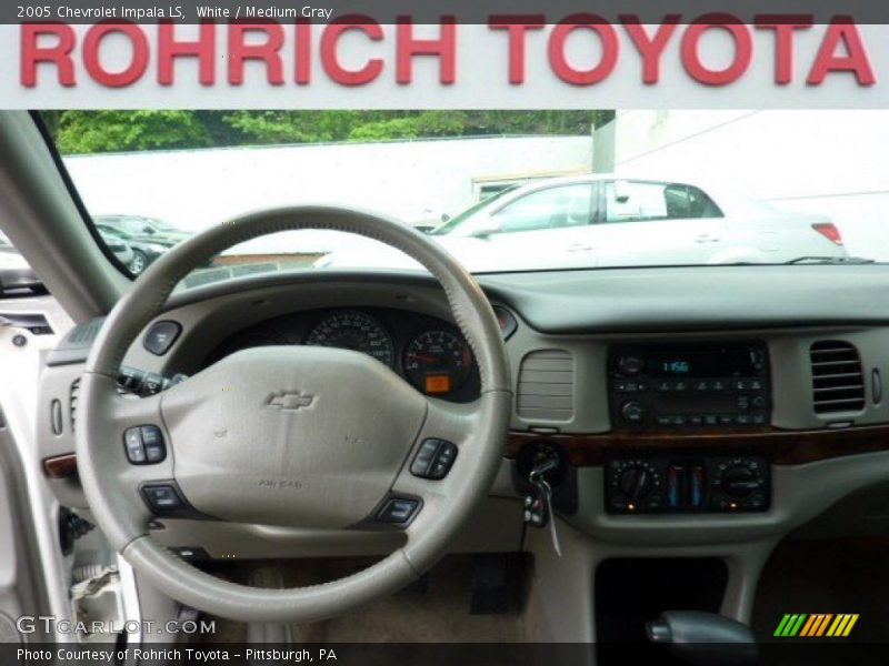 White / Medium Gray 2005 Chevrolet Impala LS