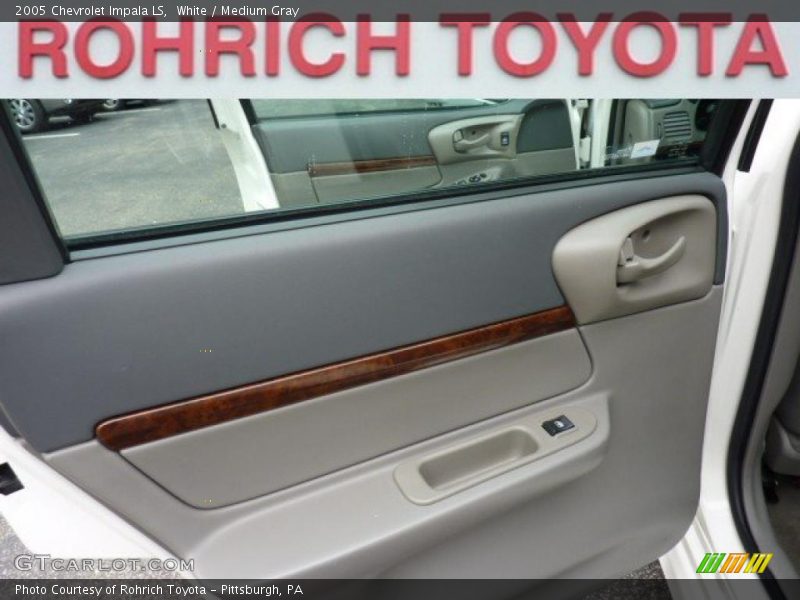 White / Medium Gray 2005 Chevrolet Impala LS