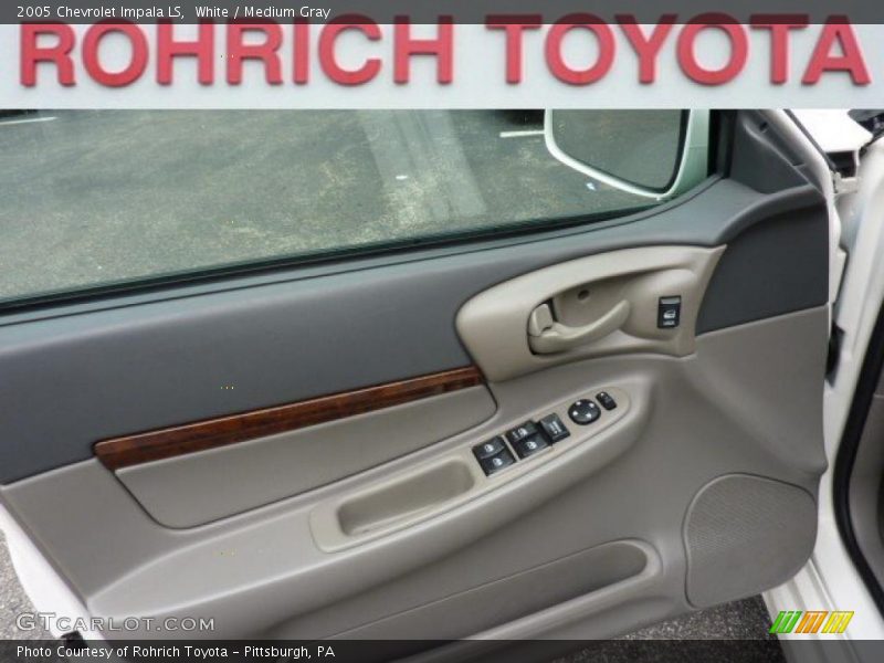 White / Medium Gray 2005 Chevrolet Impala LS