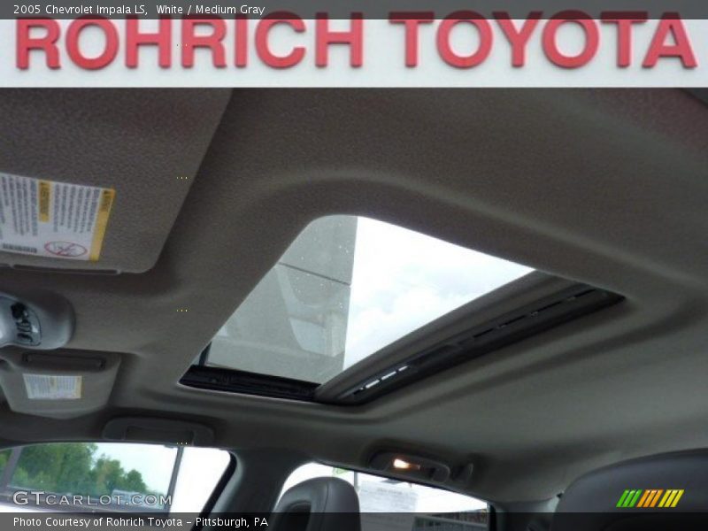White / Medium Gray 2005 Chevrolet Impala LS