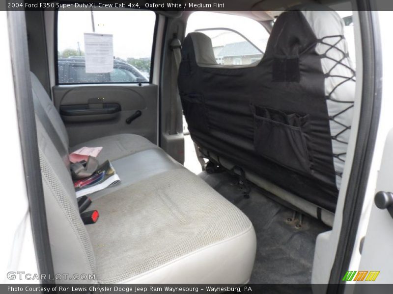 Oxford White / Medium Flint 2004 Ford F350 Super Duty XL Crew Cab 4x4