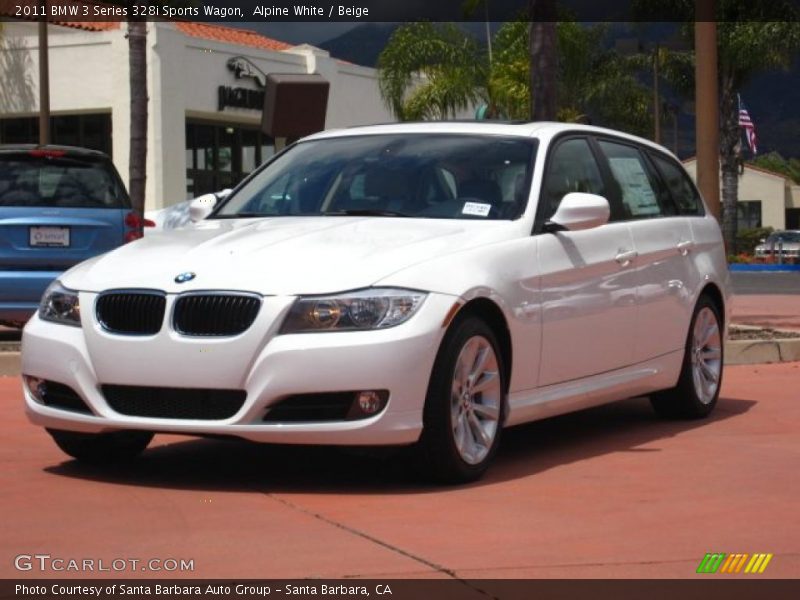 Alpine White / Beige 2011 BMW 3 Series 328i Sports Wagon