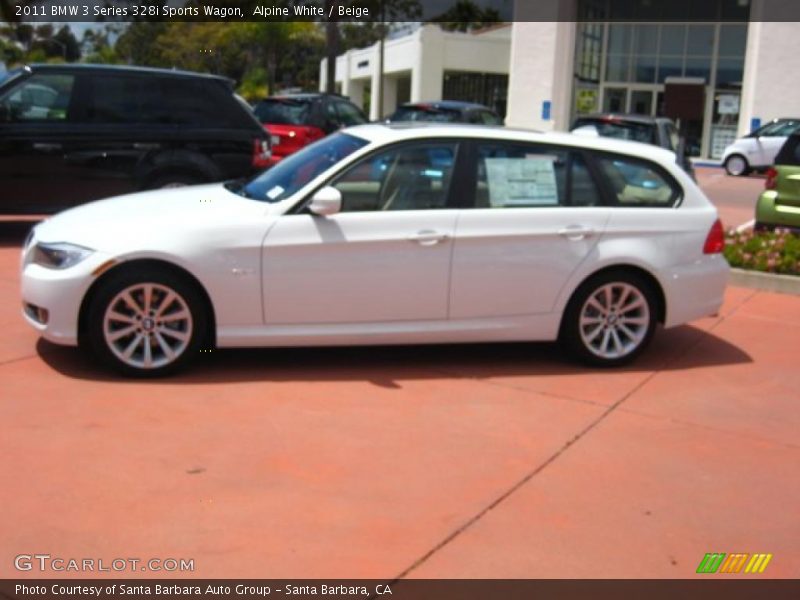 Alpine White / Beige 2011 BMW 3 Series 328i Sports Wagon