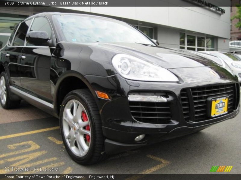 Basalt Black Metallic / Black 2009 Porsche Cayenne Turbo