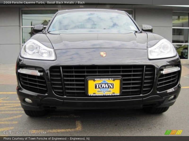 Basalt Black Metallic / Black 2009 Porsche Cayenne Turbo