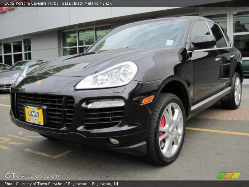 Basalt Black Metallic / Black 2009 Porsche Cayenne Turbo