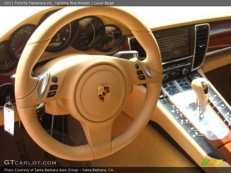 Yachting Blue Metallic / Luxor Beige 2011 Porsche Panamera V6