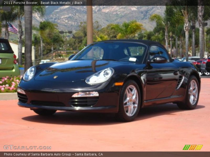 Basalt Black Metallic / Black 2011 Porsche Boxster