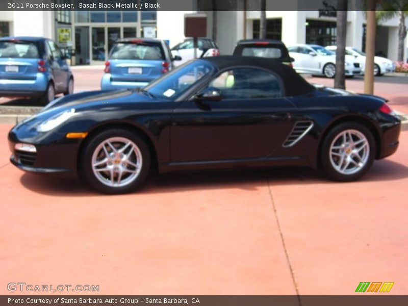 Basalt Black Metallic / Black 2011 Porsche Boxster