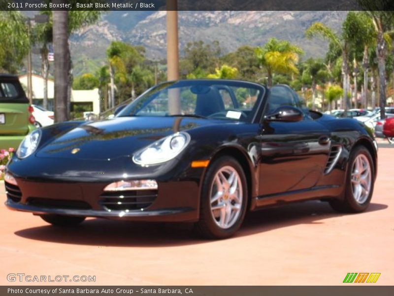 Basalt Black Metallic / Black 2011 Porsche Boxster