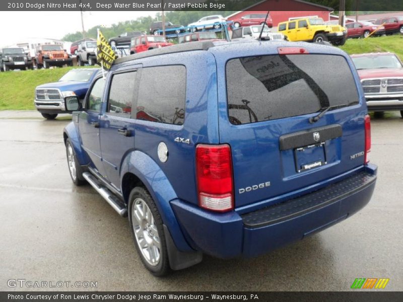 Deep Water Blue Pearl / Pastel Pebble Beige 2010 Dodge Nitro Heat 4x4