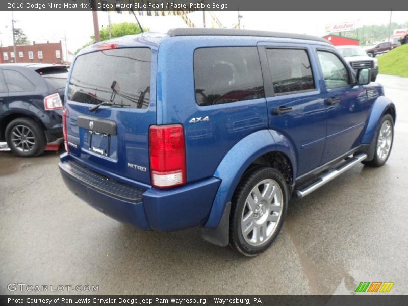 Deep Water Blue Pearl / Pastel Pebble Beige 2010 Dodge Nitro Heat 4x4