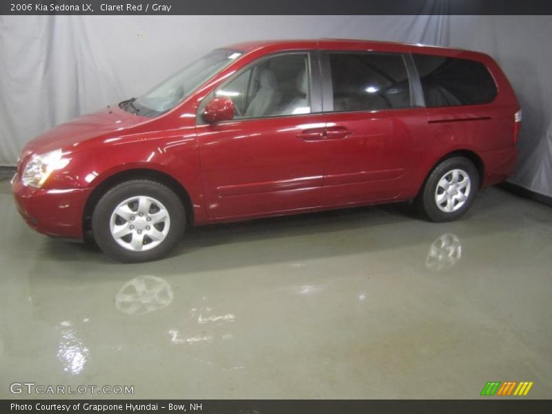 Claret Red / Gray 2006 Kia Sedona LX