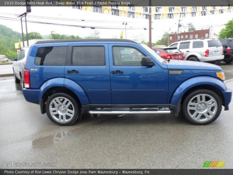 Deep Water Blue Pearl / Pastel Pebble Beige 2010 Dodge Nitro Heat 4x4