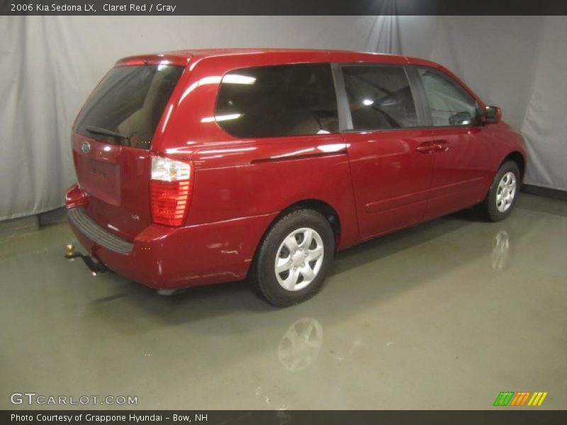 Claret Red / Gray 2006 Kia Sedona LX