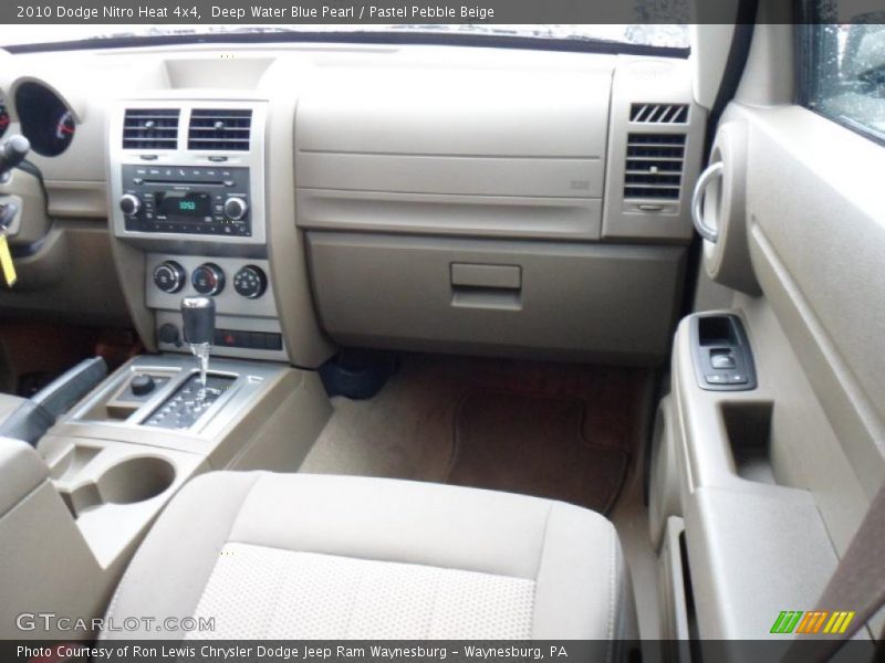 Deep Water Blue Pearl / Pastel Pebble Beige 2010 Dodge Nitro Heat 4x4