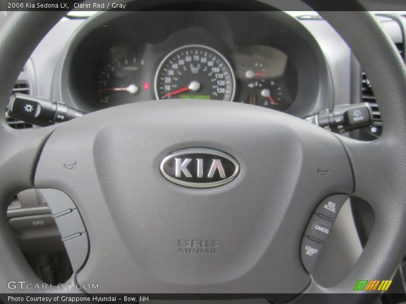 Claret Red / Gray 2006 Kia Sedona LX