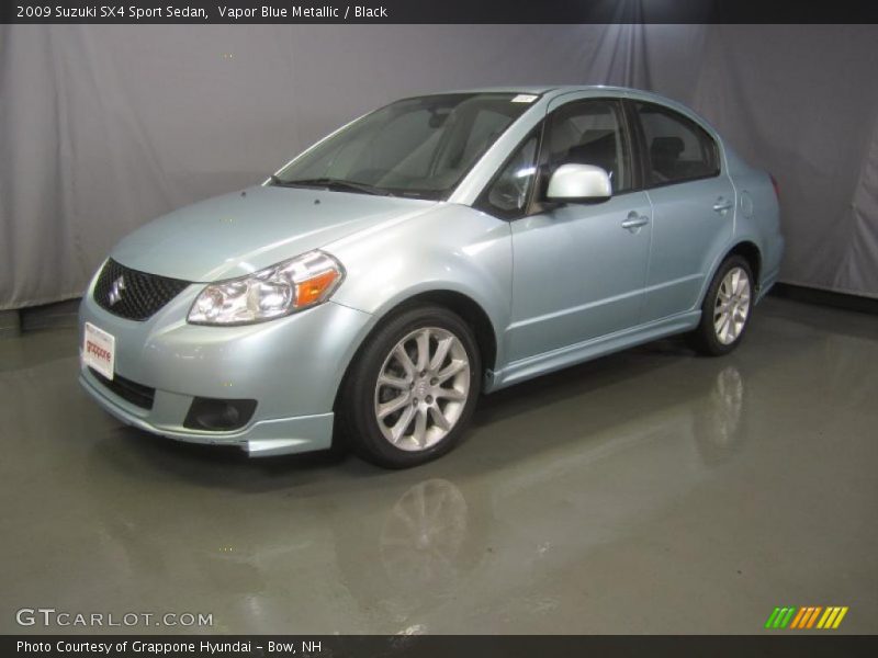 Vapor Blue Metallic / Black 2009 Suzuki SX4 Sport Sedan