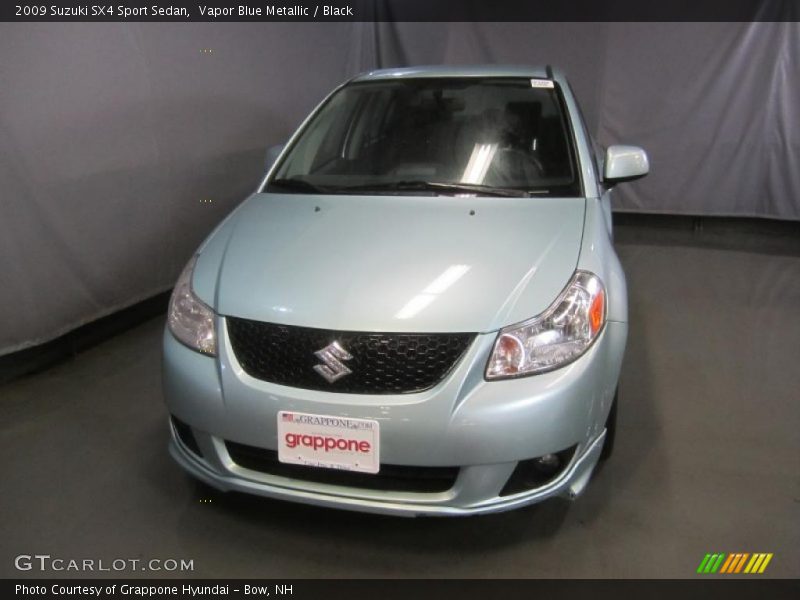Vapor Blue Metallic / Black 2009 Suzuki SX4 Sport Sedan