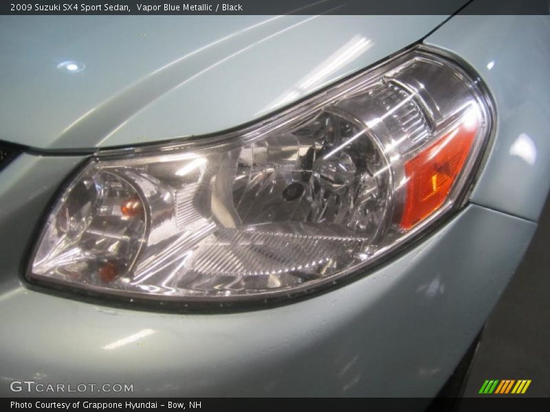 Vapor Blue Metallic / Black 2009 Suzuki SX4 Sport Sedan