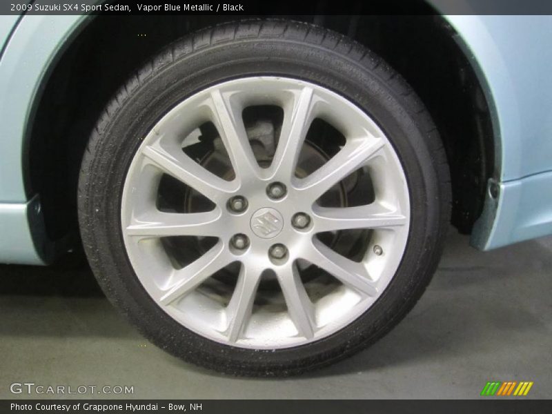 Vapor Blue Metallic / Black 2009 Suzuki SX4 Sport Sedan