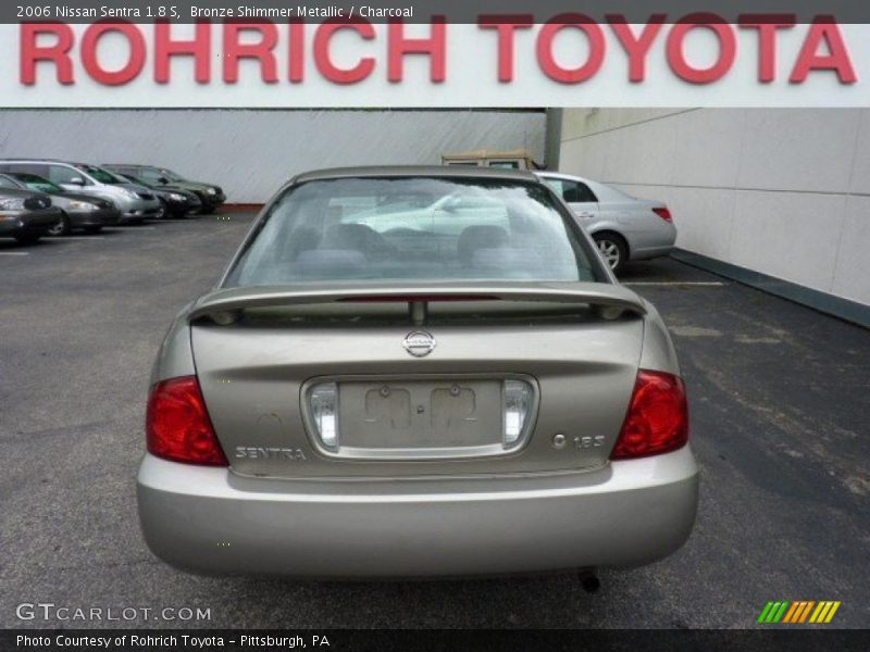 Bronze Shimmer Metallic / Charcoal 2006 Nissan Sentra 1.8 S