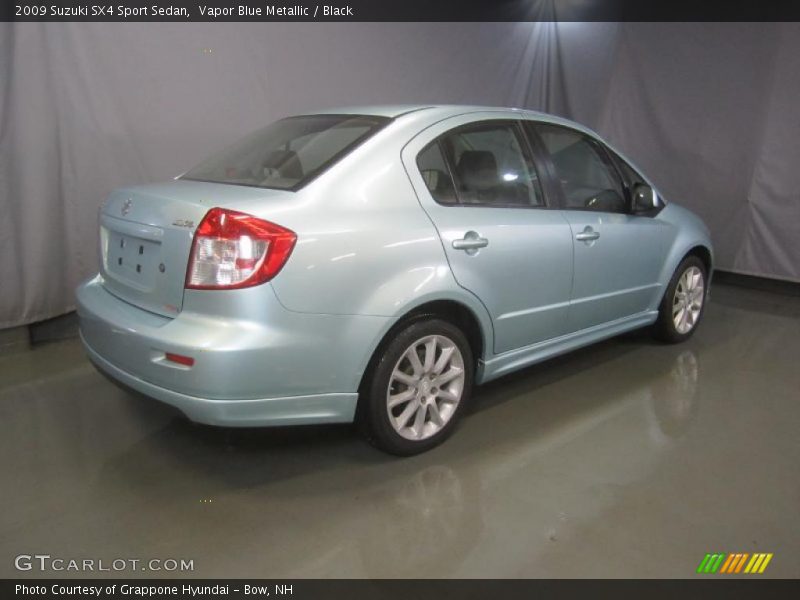 Vapor Blue Metallic / Black 2009 Suzuki SX4 Sport Sedan