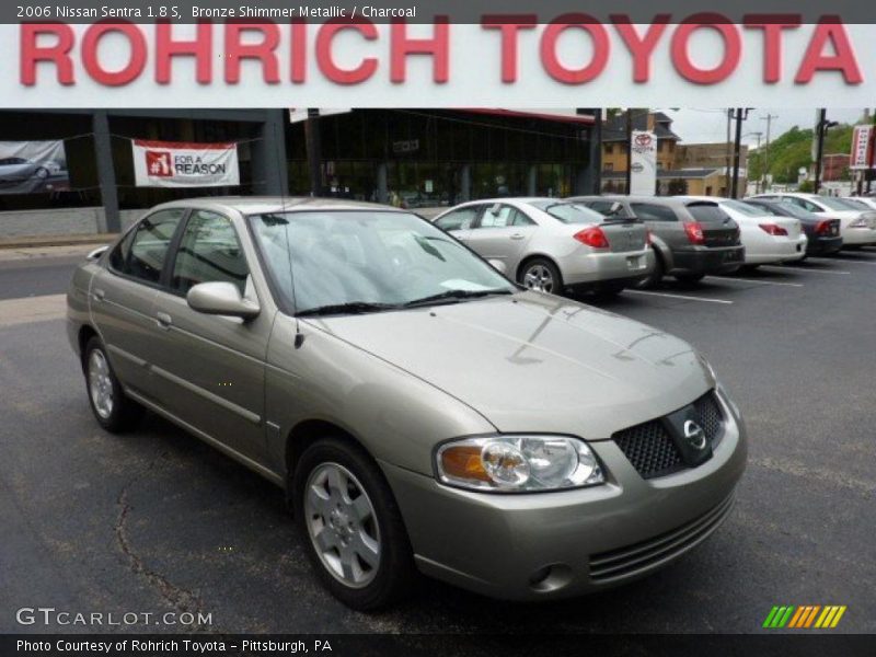 Bronze Shimmer Metallic / Charcoal 2006 Nissan Sentra 1.8 S