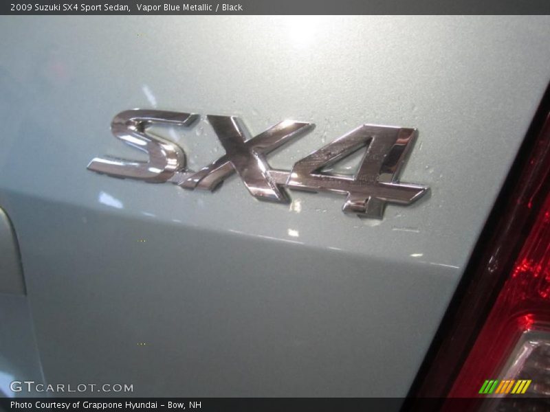 Vapor Blue Metallic / Black 2009 Suzuki SX4 Sport Sedan