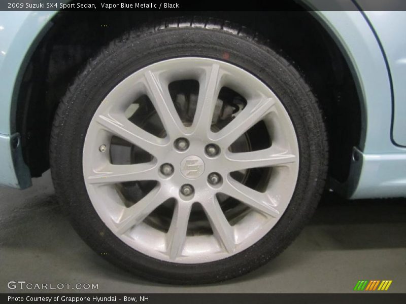 Vapor Blue Metallic / Black 2009 Suzuki SX4 Sport Sedan