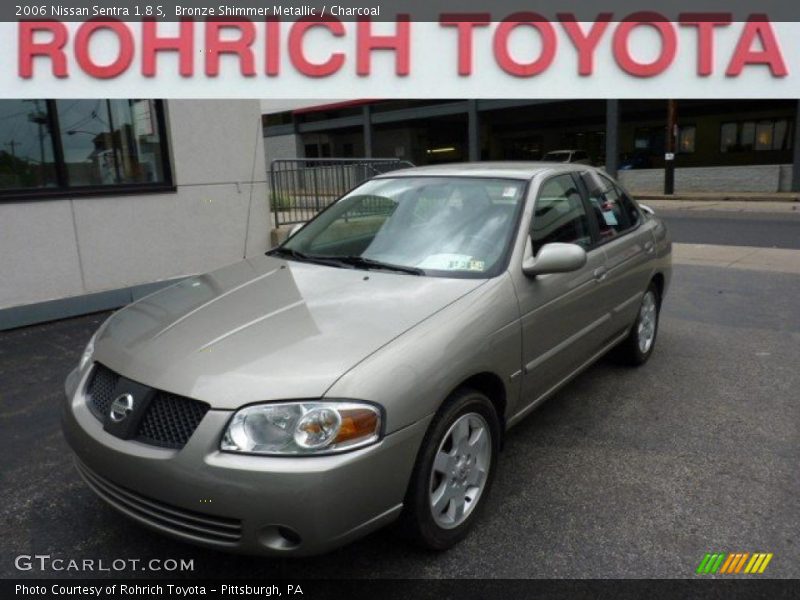 Bronze Shimmer Metallic / Charcoal 2006 Nissan Sentra 1.8 S