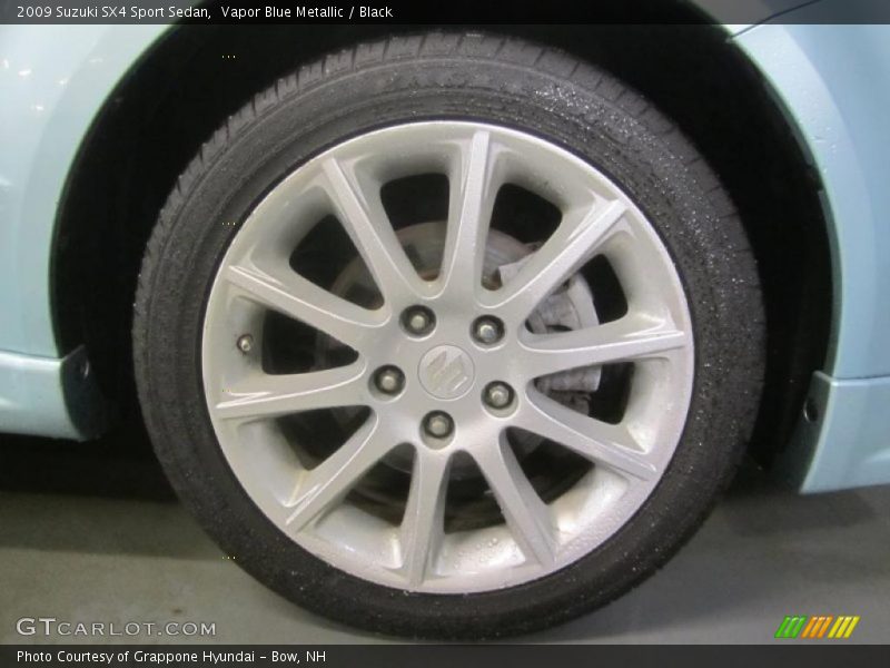Vapor Blue Metallic / Black 2009 Suzuki SX4 Sport Sedan
