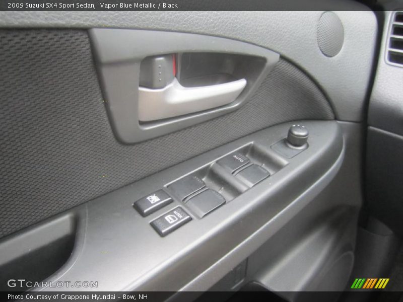 Vapor Blue Metallic / Black 2009 Suzuki SX4 Sport Sedan