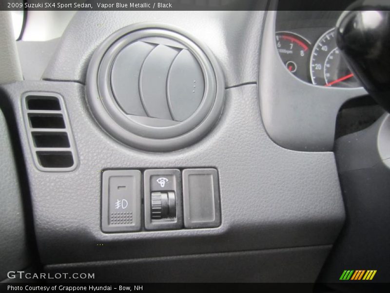 Vapor Blue Metallic / Black 2009 Suzuki SX4 Sport Sedan