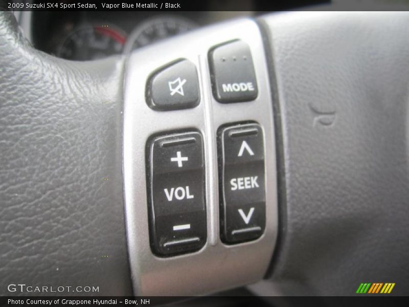 Vapor Blue Metallic / Black 2009 Suzuki SX4 Sport Sedan